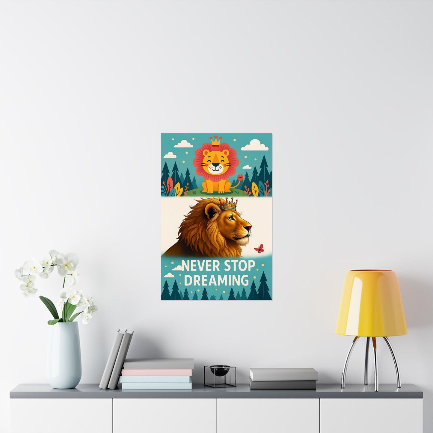 The Dreaming Lion - Wall Poster