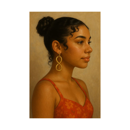 Cute Girl Side View ( Sophia ) - Wall Poster