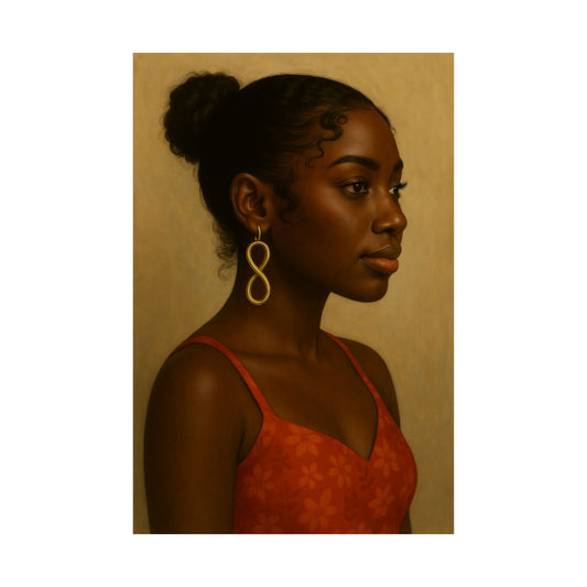 Cute Girl Side View ( Lauren ) - Wall Poster