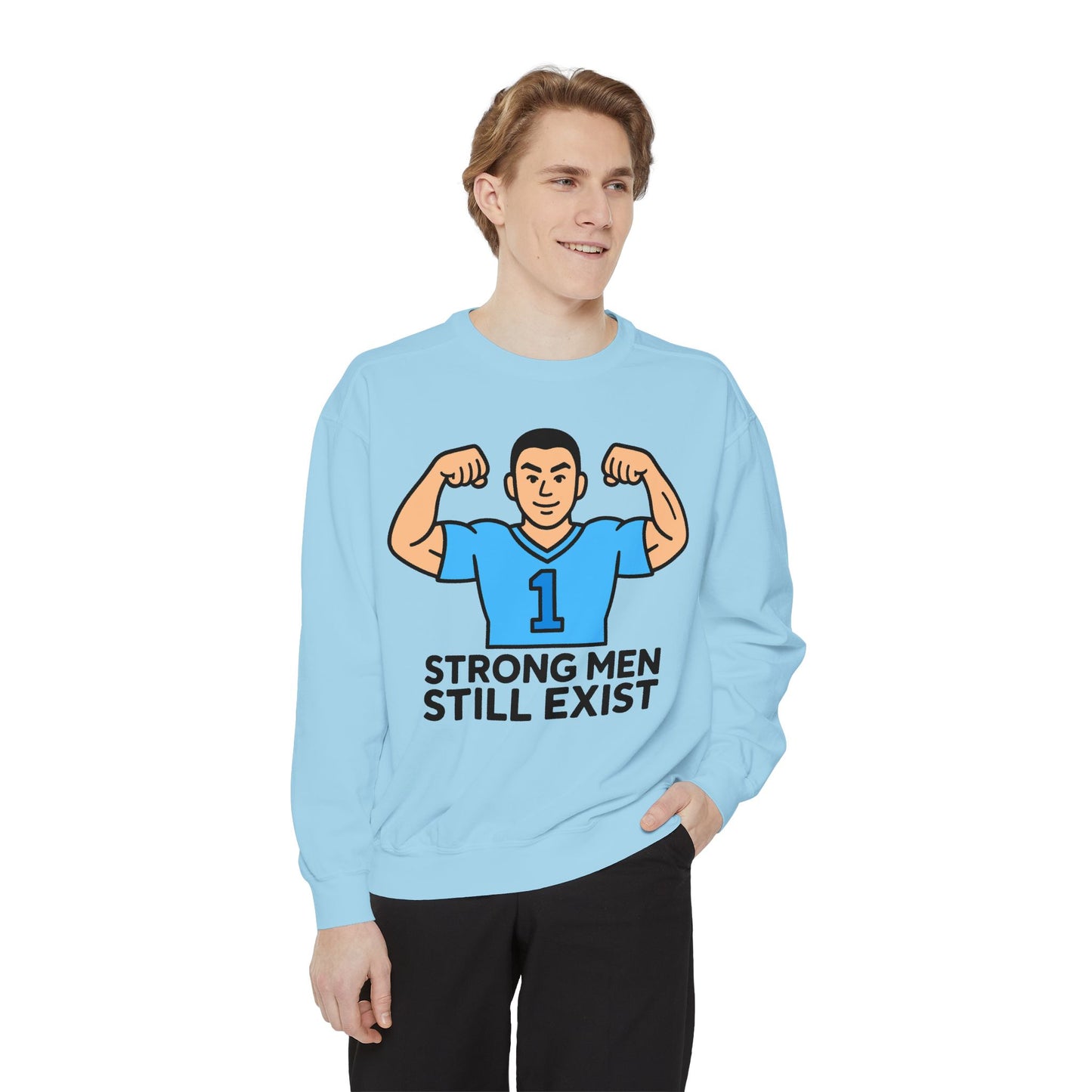 STRONG MEN STILL EXIST - Crewneck Sweatshirt - ( Michael Asian )