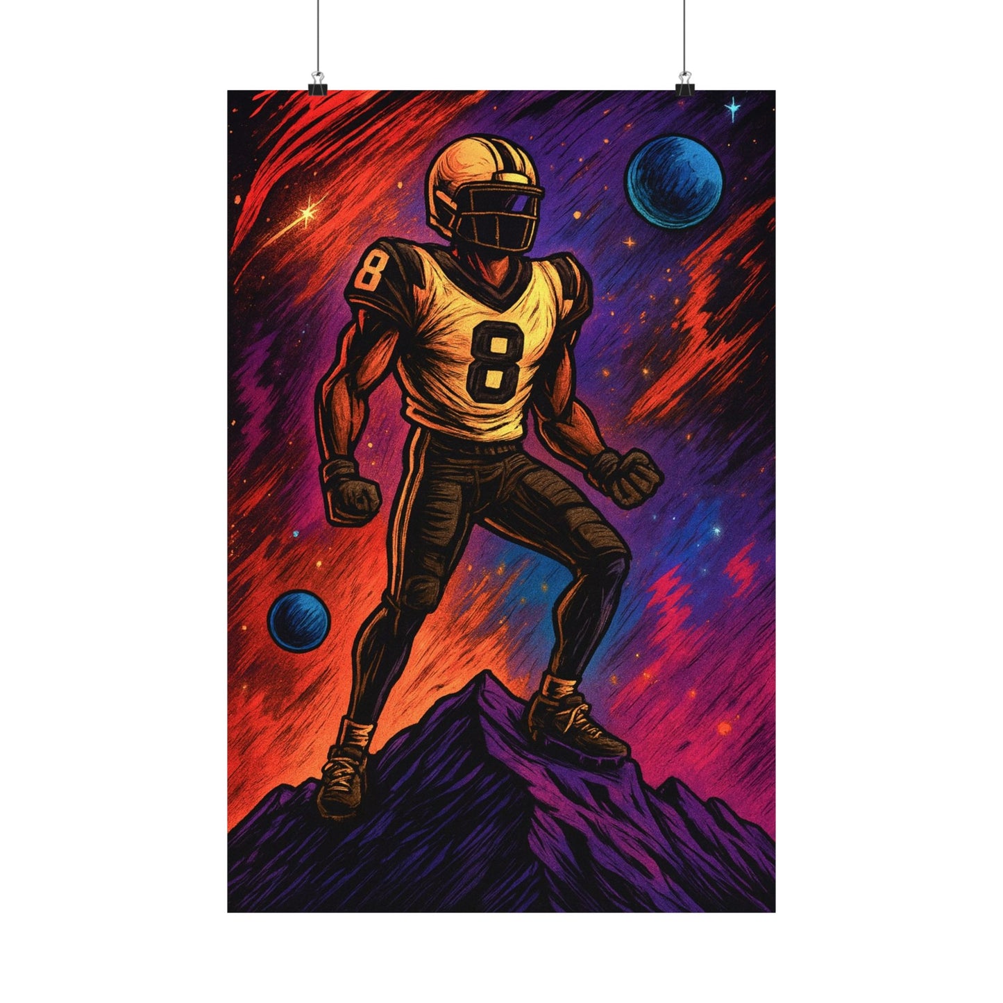 Football Legend ( Number 8 ) - Wall Poster