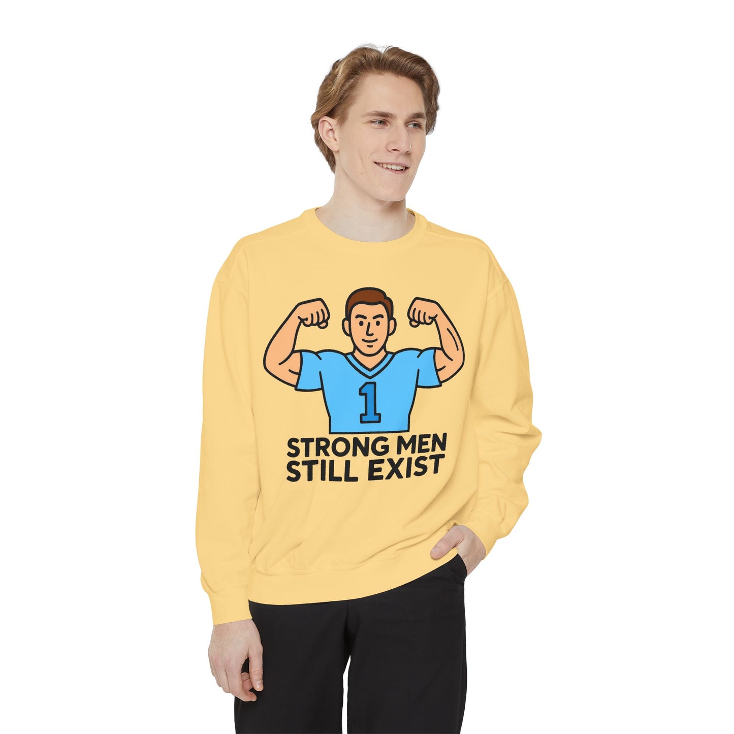 STRONG MEN STILL EXIST - Crewneck Sweatshirt - ( Brad European )