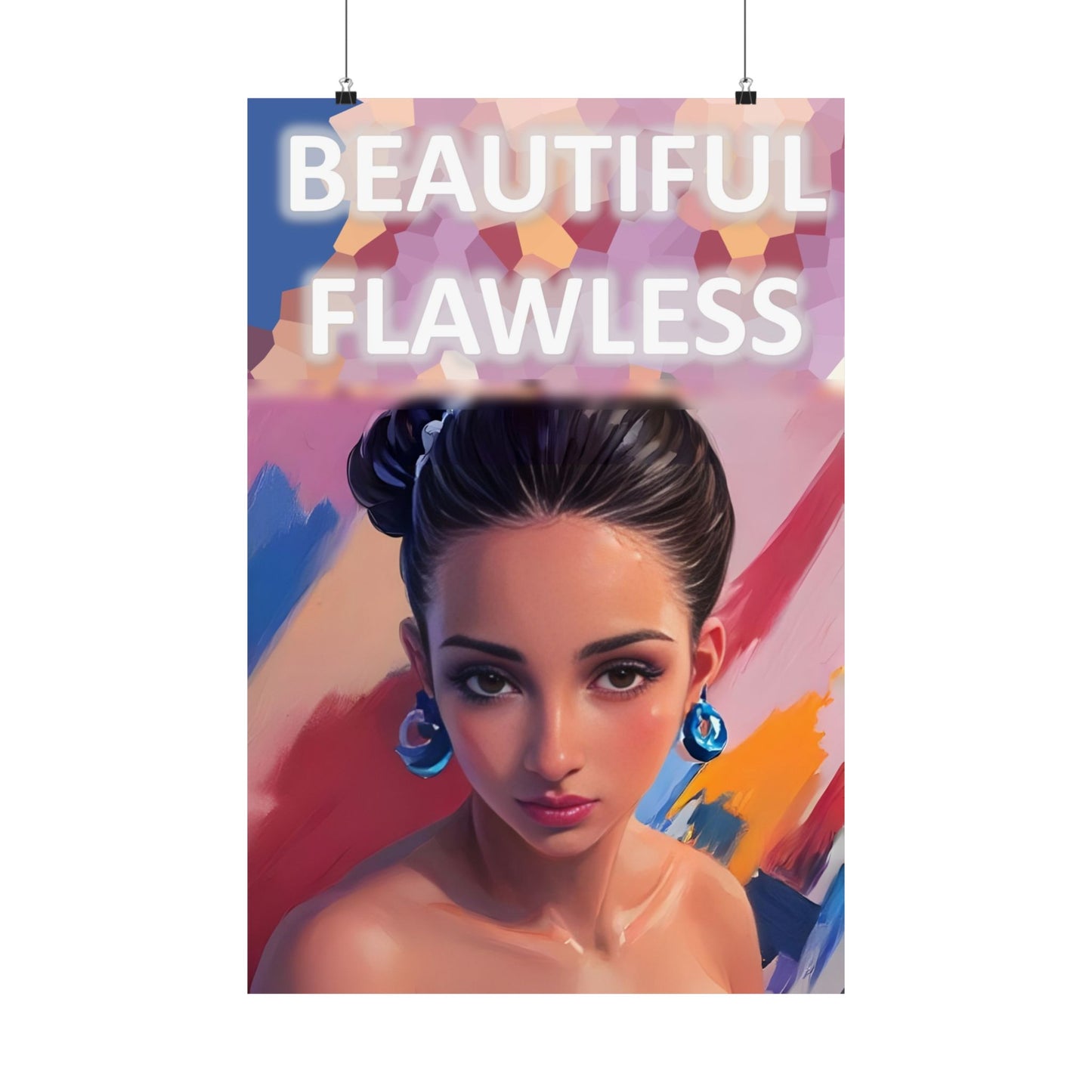 Beautiful Flawless Portrait ( Cynthia ) - Wall Poster