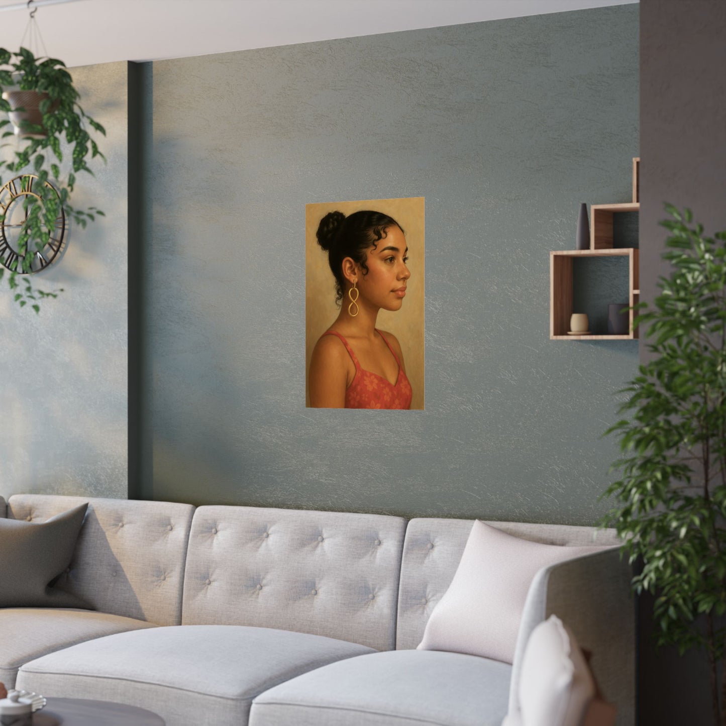 Cute Girl Side View ( Sophia ) - Wall Poster