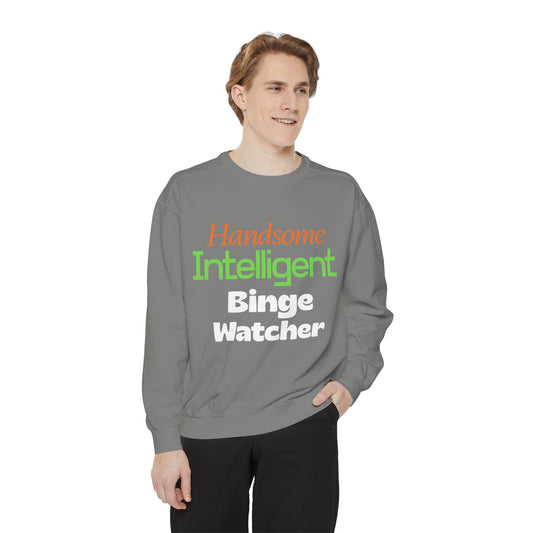 Handsome Intelligent Binge Watcher - Crewneck Sweatshirt
