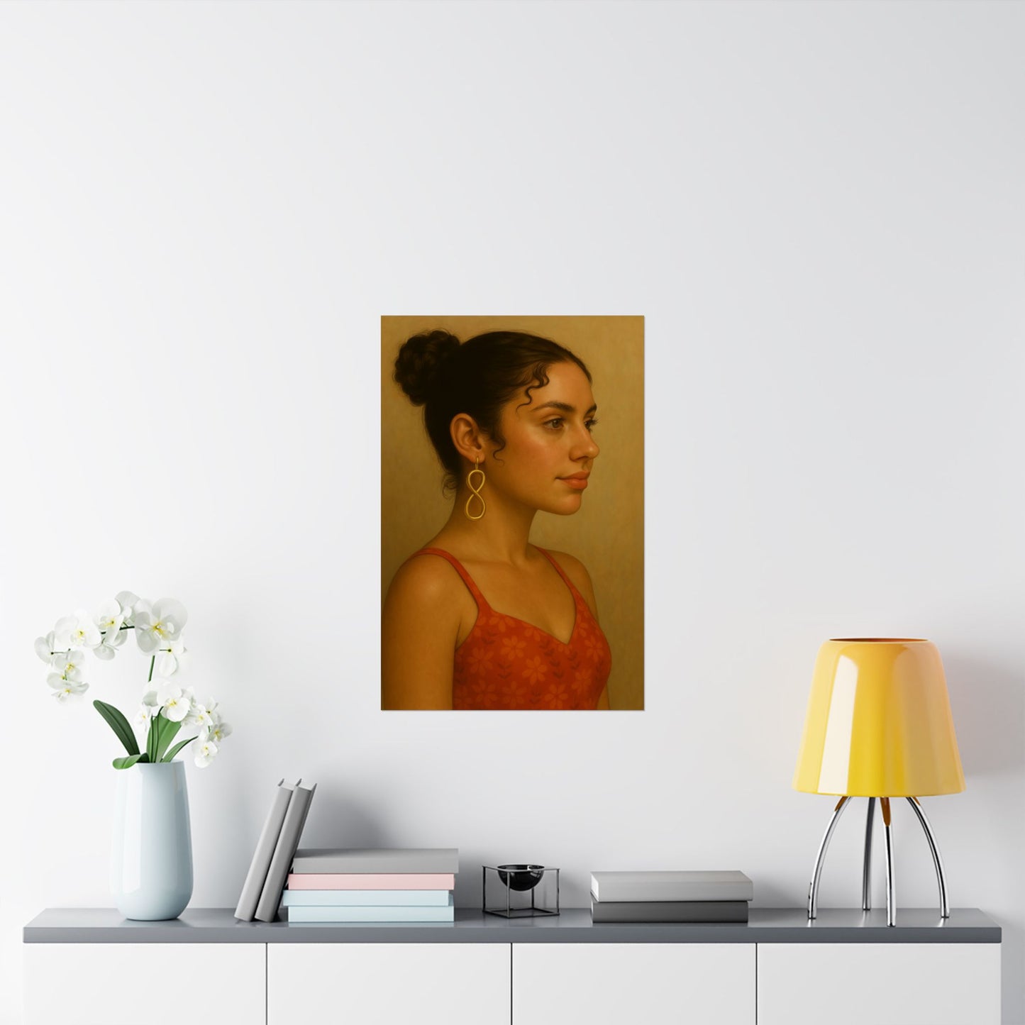 Cute Girl Side View ( Jennifer ) - Wall Poster