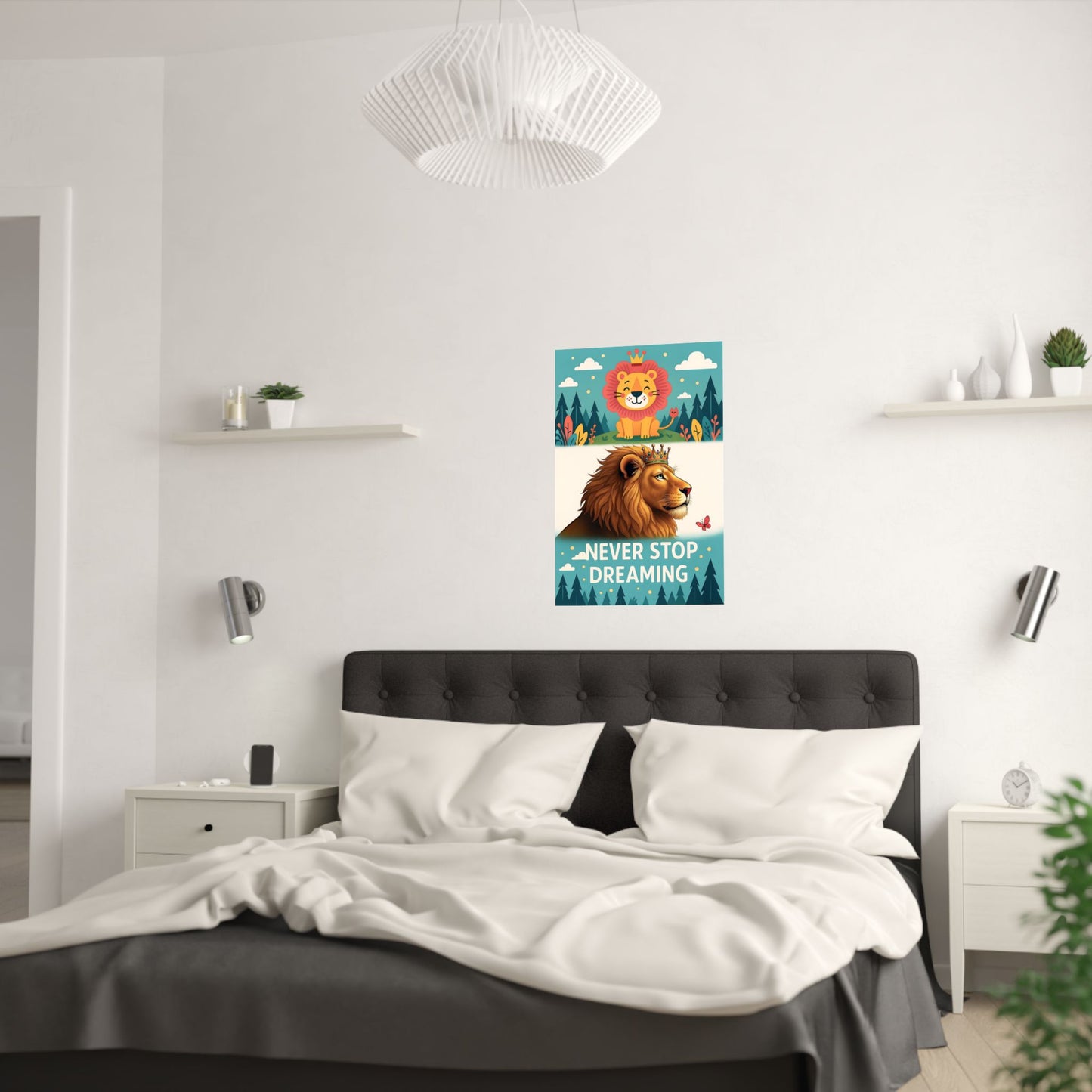 The Dreaming Lion - Wall Poster