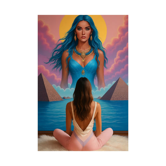 Pretty + Eccentric ( Tiffany Blue Hair ) - Wall Poster