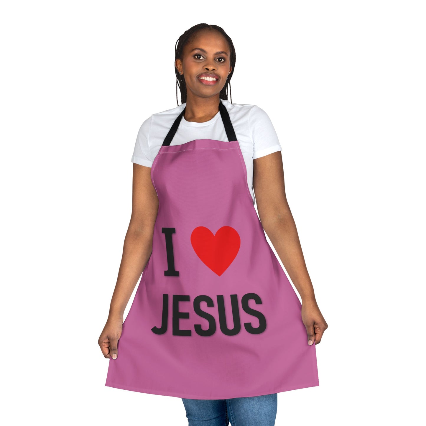 I LOVE Jesus Apron - Pink ( Womens )