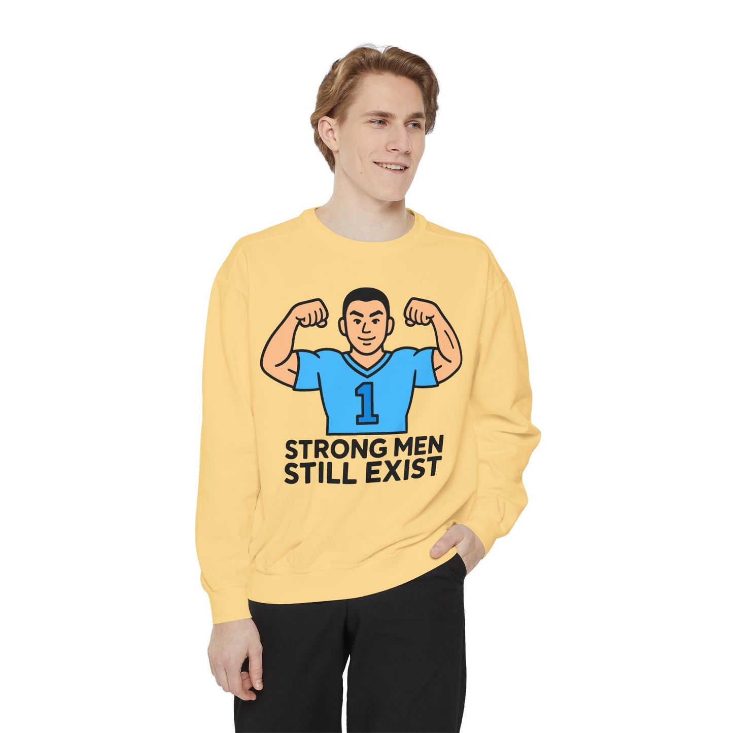 STRONG MEN STILL EXIST - Crewneck Sweatshirt - ( Michael Asian )