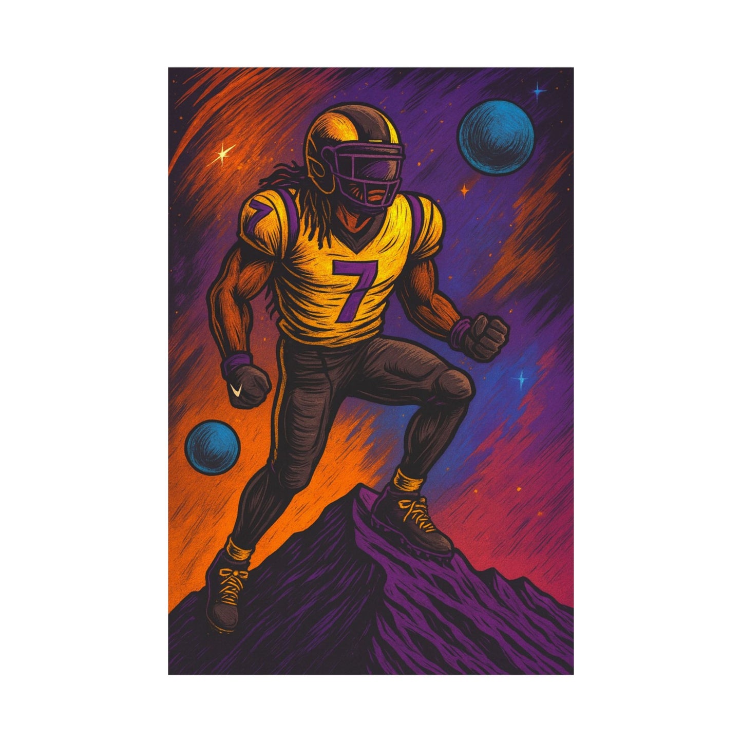 Football Legend ( Number 7 ) - Wall Poster