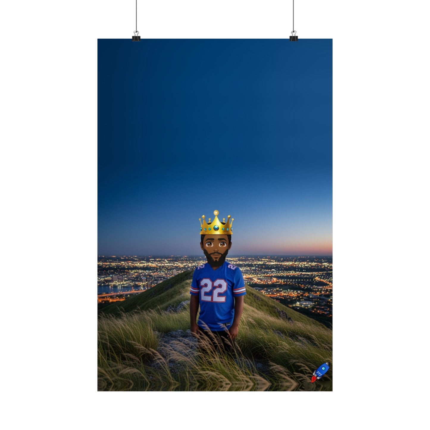 Royal King  Mountain Top  ( 222 ) - Wall Poster