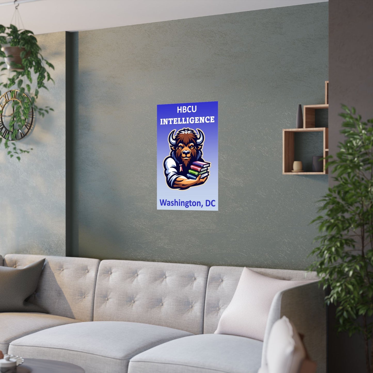 HBCU Intelligence ( DC Bison ) - Wall Poster