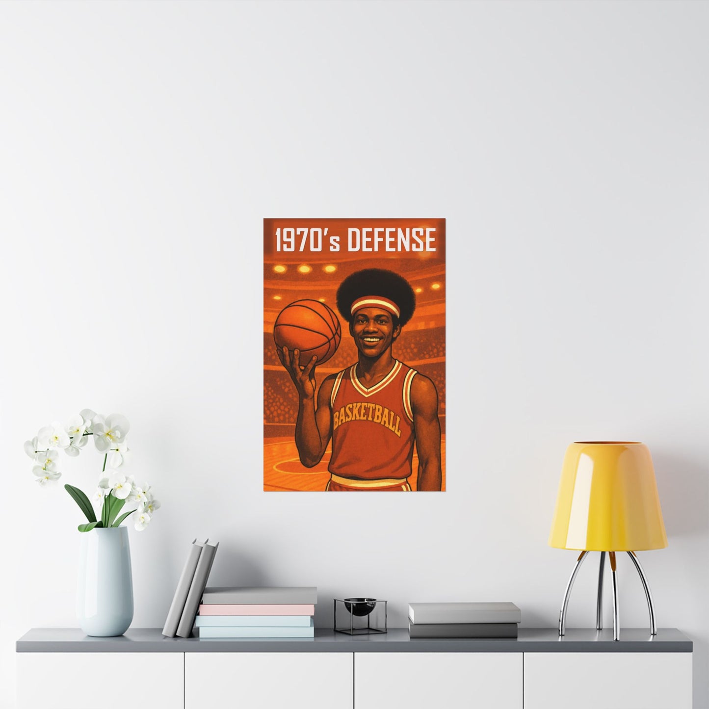 1970's Basketball ( Jerry )  - Wall Poster