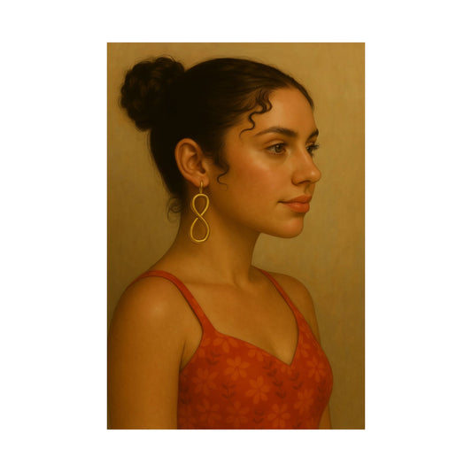 Cute Girl Side View ( Jennifer ) - Wall Poster