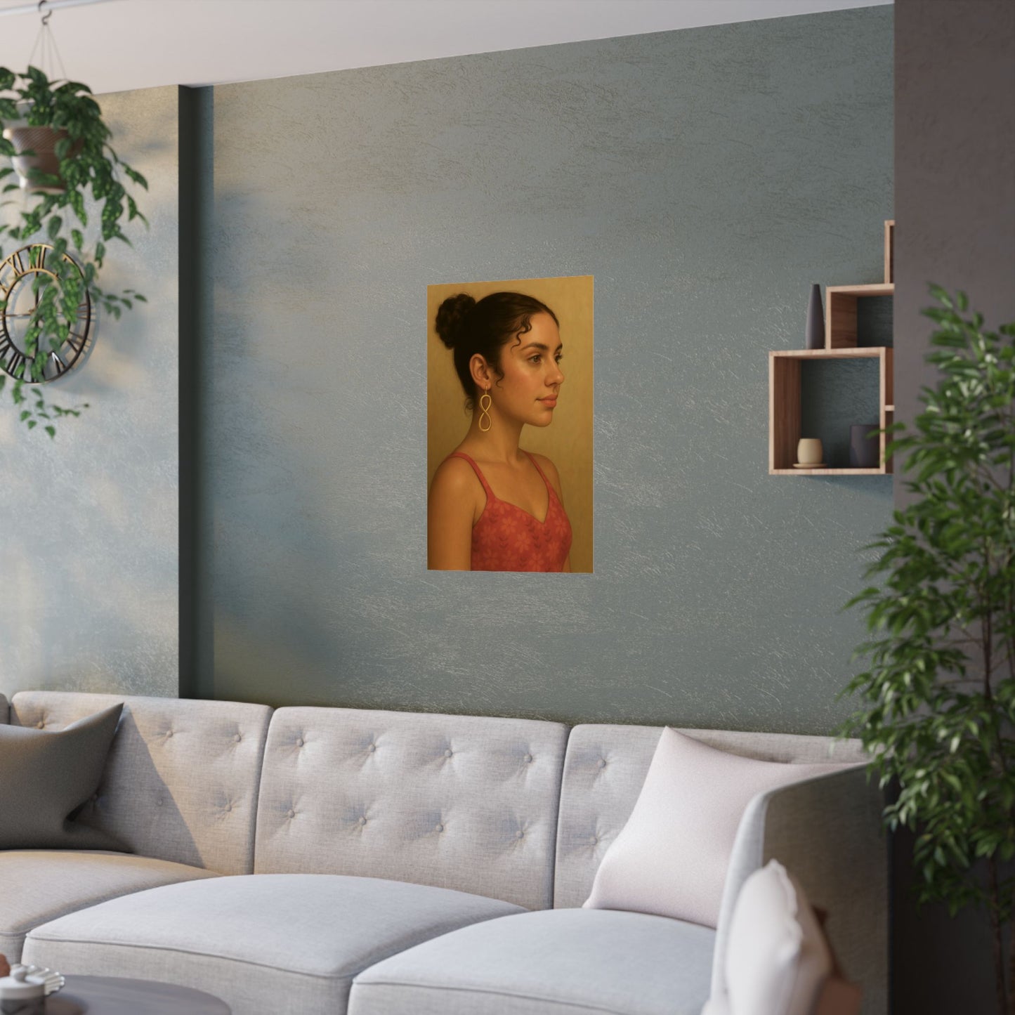 Cute Girl Side View ( Jennifer ) - Wall Poster
