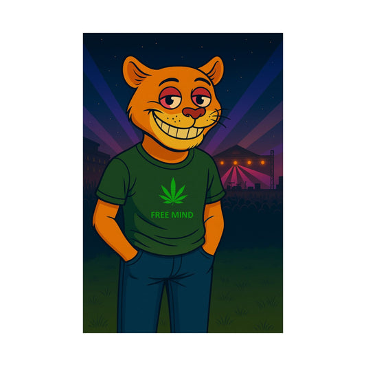 Buzzed Cougar ( 420 Friendly ) - Wall Poster